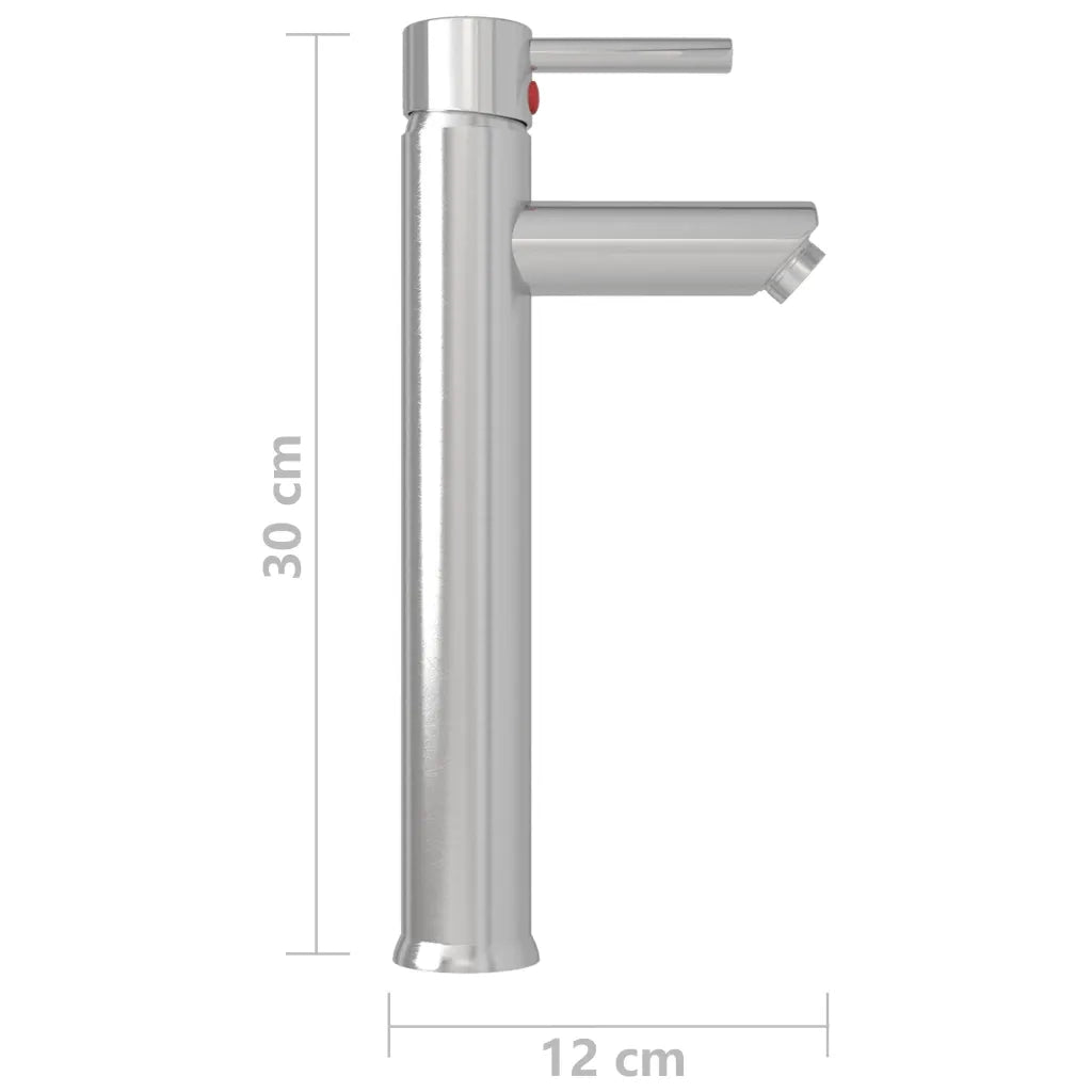 Rubinetto Miscelatore da Bagno Argento 12x30 cm CFW3196552