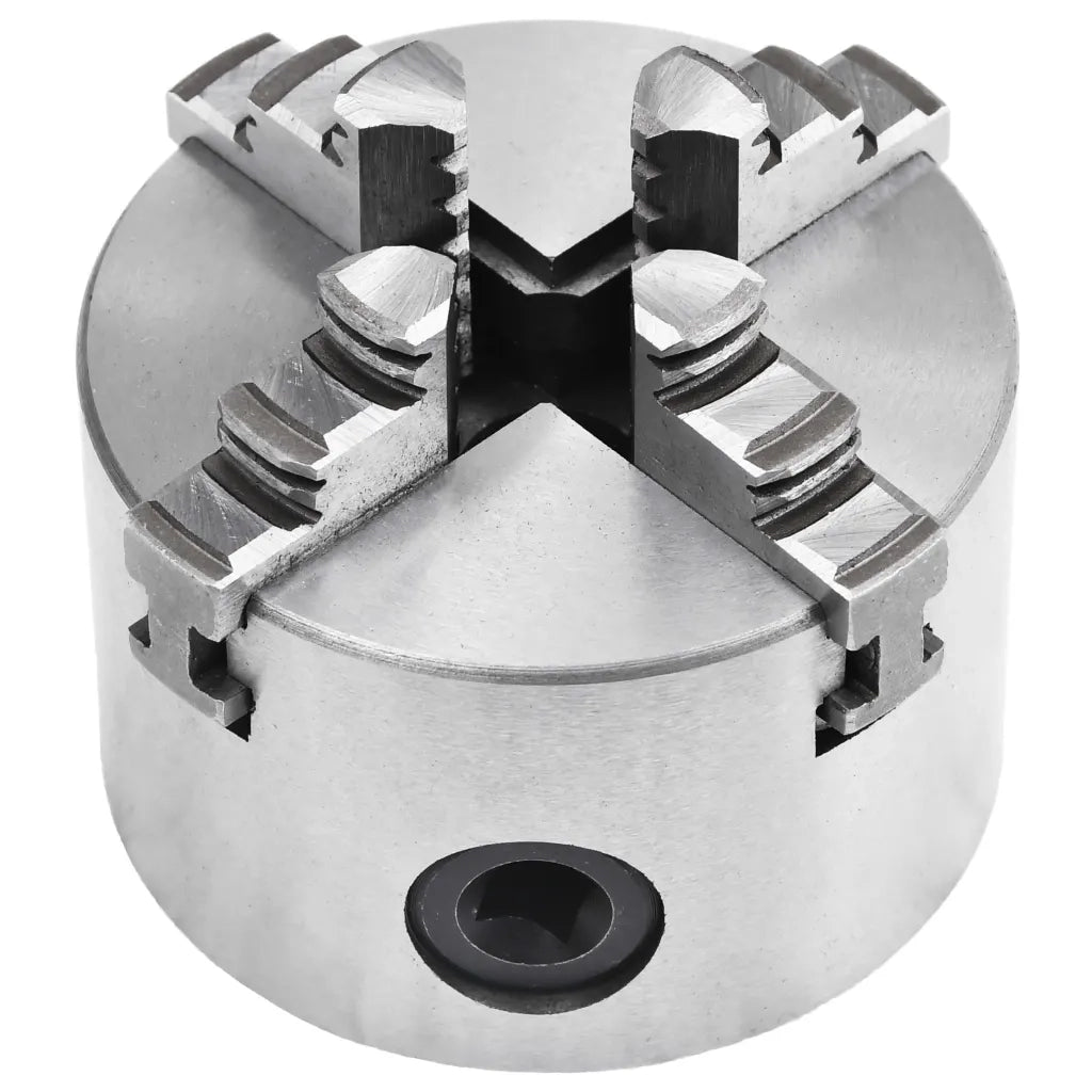 Mandrino per Tornio a 4 Griffe Autocentrante 80 mm in Acciaio CFW8313714