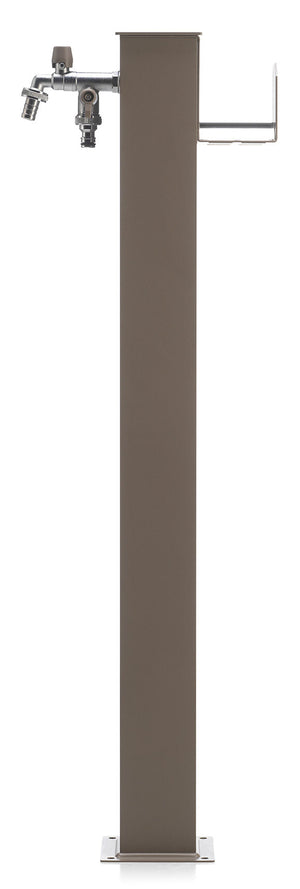 Fontana da Giardino con Doppio Rubinetto Belfer 42/QRR Tortora