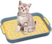 Toilet per coniglio, toilet per coniglio, toilet per coniglio, toilet per gatto grande, angolo toilet per piccoli animali conigli cavie (azzurro profondo-grande)