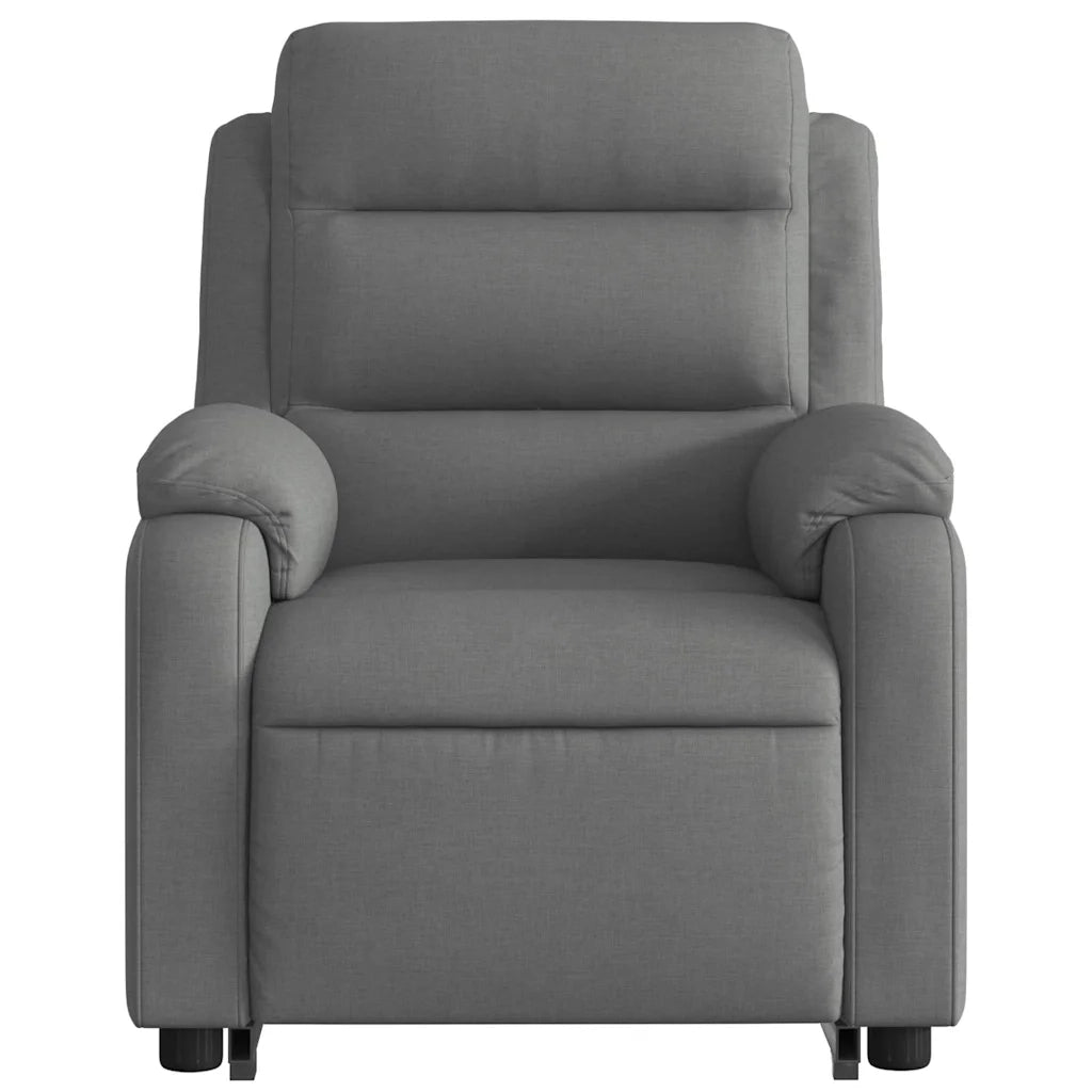 Poltrona Alzapersona Massaggi Elettrica Grigio Scuro Tessuto 3205017