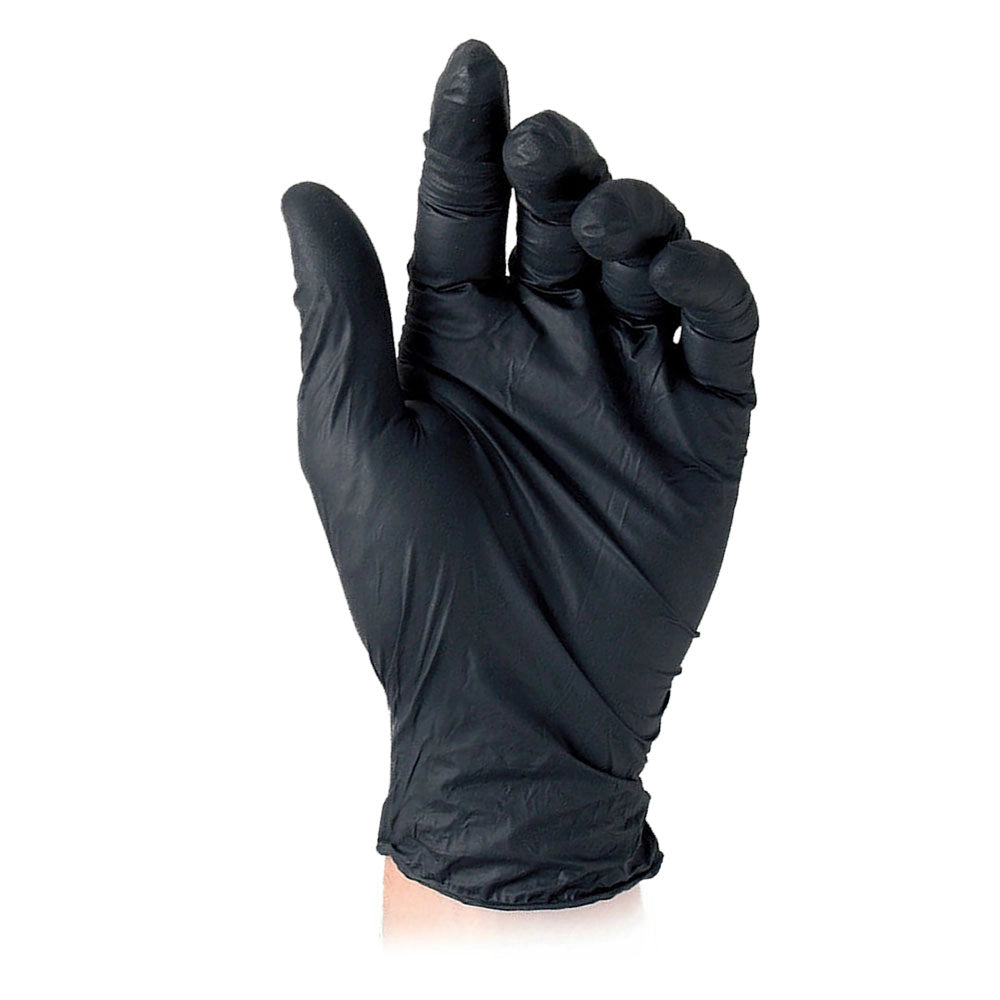 GUANTI NITRILE MONOUSO 'BLACK' M  - REFLEXX