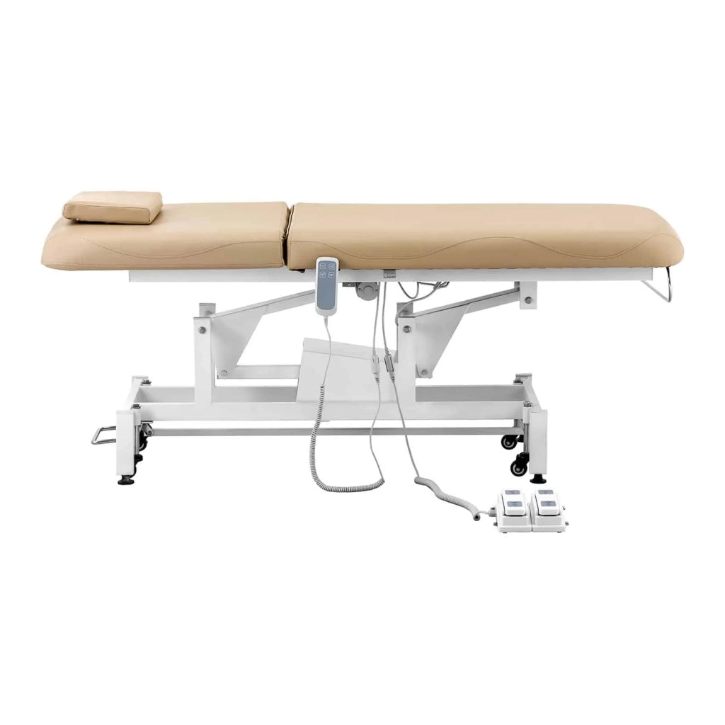 Lettino da massaggio con 2 motori 150 kg beige scuro 14_0007751