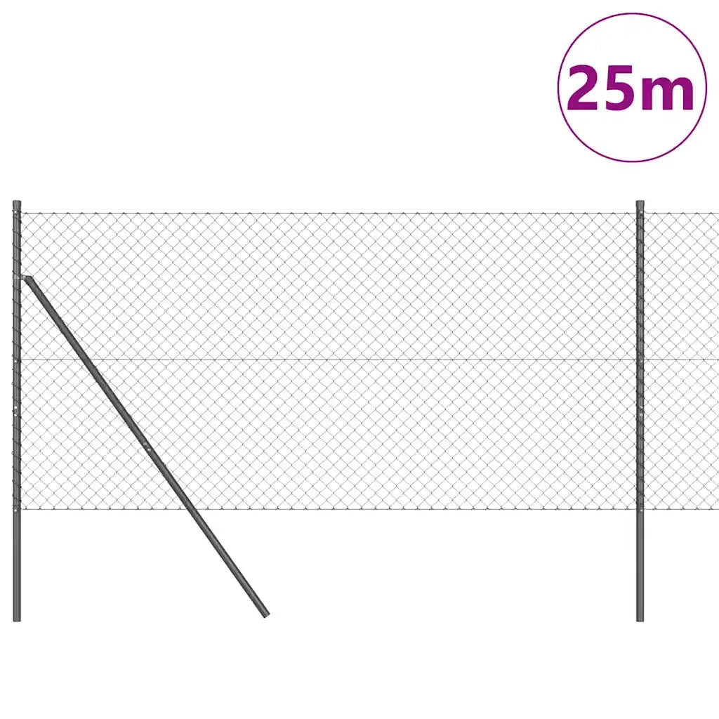 Palo della recinzione Grigio 25 x 1 m (rete da 40 x 40 mm) 3351113