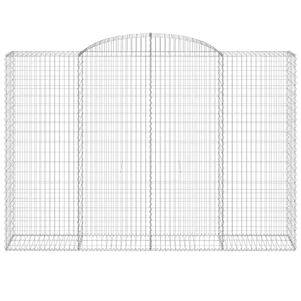 Cesti Gabbioni ad Arco 12 pz 300x50x200/220 cm Ferro Zincato 3146801