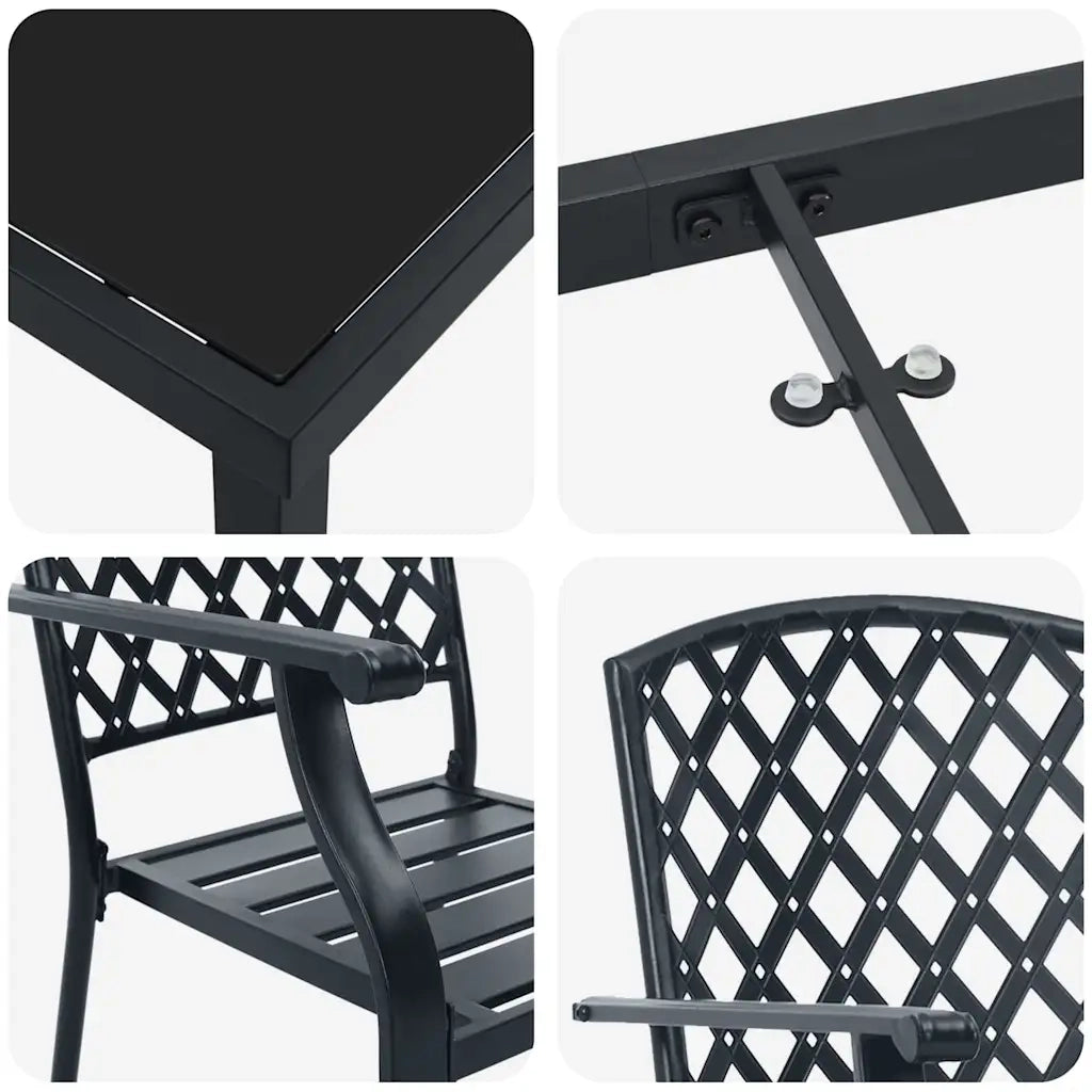 Set da Pranzo per Giardino 3 pcs Antracite 3379303