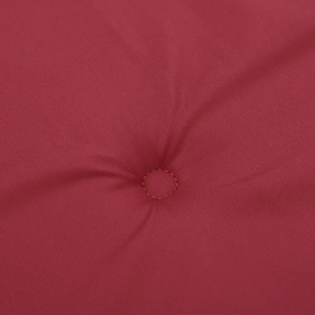Cuscini per Sedia 4 pz Rosso Vino 100x50x7 cm in Tessuto 314141