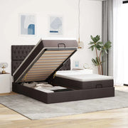 Struttura Letto Pouf con Materassi 160x200 cm in Tessuto 3313709