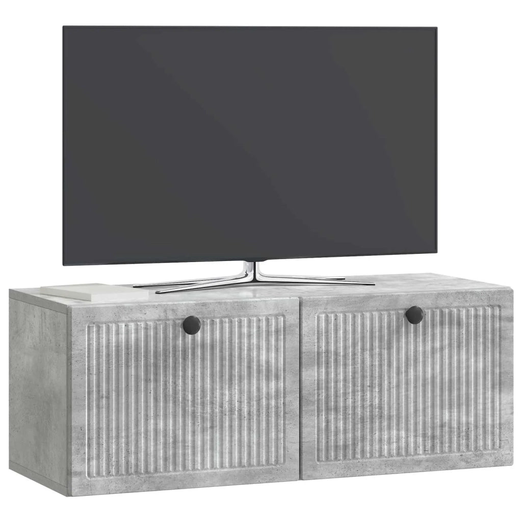 Mobile Porta TV da Muro Grigio Cemento 78,5 x 31 x 30 cm 898038