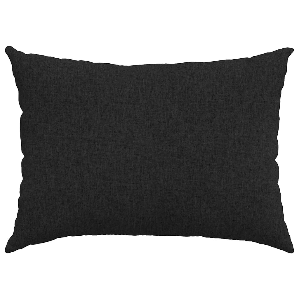 Cuscini da Divano 2 pz-Set di 2 Cuscini per Sofa Nero 70 x 50 cm Tessuto 201265