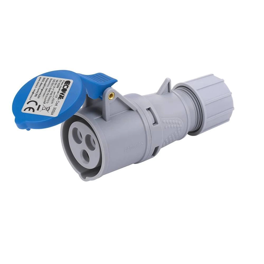 Ecova 30524 presa industriale 16a 230v 2p+t ip44 resistente e affidabile