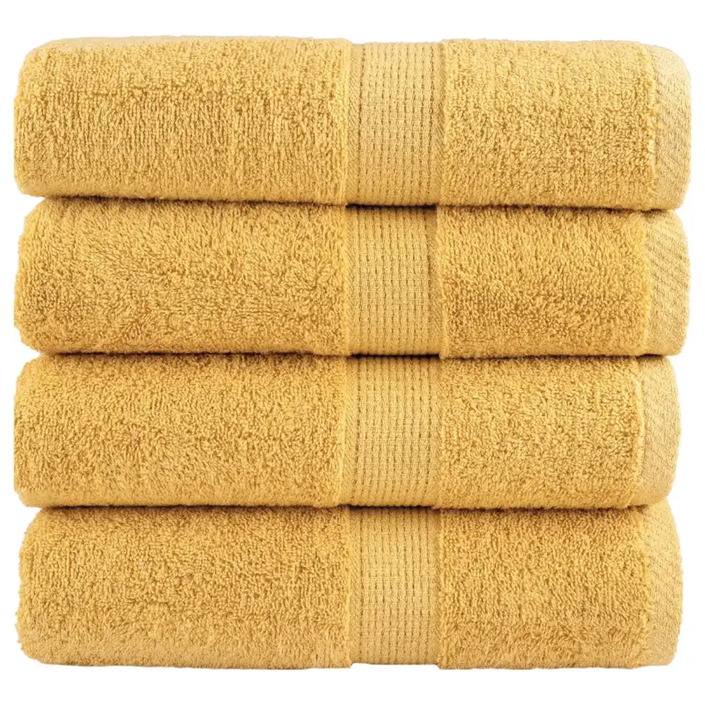 Salviette Premium SOLUND 4 pz Oro 30x30 cm 600gsm