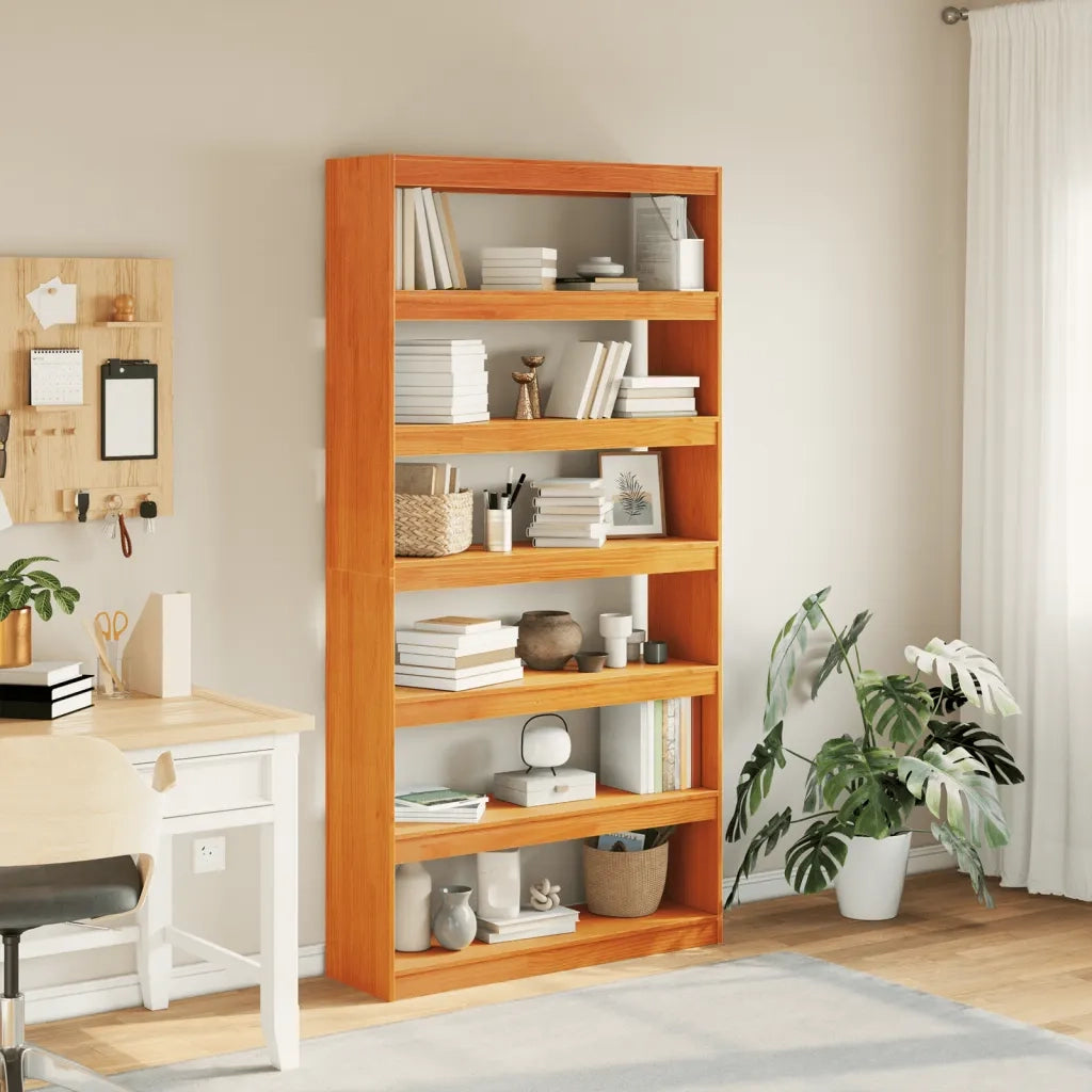 Libreria/Divisorio 100x30x199,5 cm in Legno Massello di Pino 844136