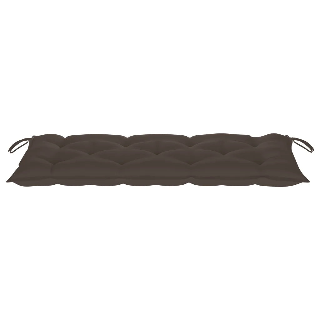 Panca da Giardino con Cuscino 120 cm in Bambù 3063899