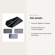 Vascheto antisdrucciole per bicicletta con design anti-scivolo - Stabilizzatore per bicicletta - Regolazione - Supporto - Adatto per pneumatici fino a 1,1 pollice - Sostegno per bicicletta