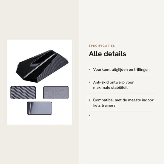 Vascheto antisdrucciole per bicicletta con design anti-scivolo - Stabilizzatore per bicicletta - Regolazione - Supporto - Adatto per pneumatici fino a 1,1 pollice - Sostegno per bicicletta