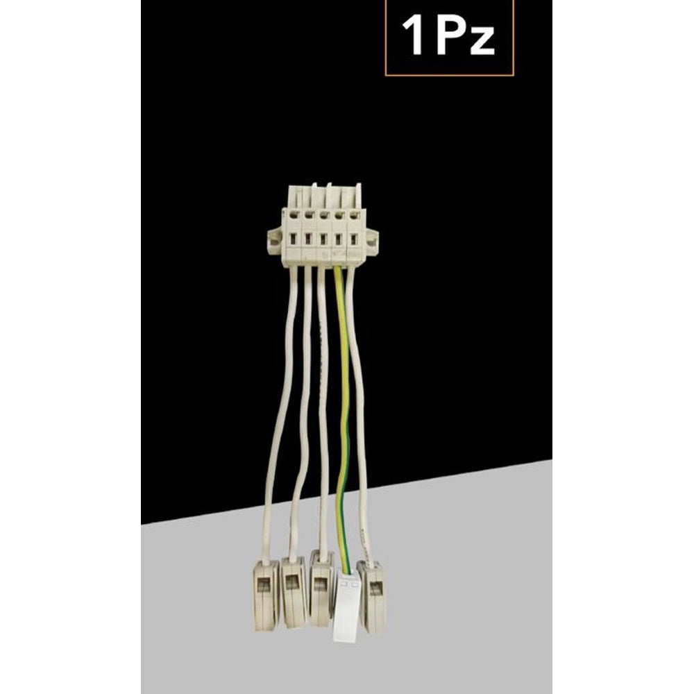 Trade Shop - Connettore Illuminazione Lineare A Led Trifase Per Qj68150-3c Tappo Terminale Qj68150-cv -