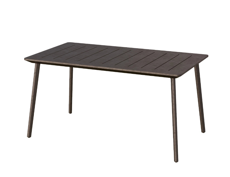 Tavolo da Giardino Cast Iron 150x90x74 cm in Resina Effetto Ghisa Resistente ai Raggi UV e alle Intemperie Keter