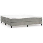 Letto matrimoniale | Letto per adulti | Struttura Letto a Rete a Molle Grigio Chiaro 160x200 cm Velluto