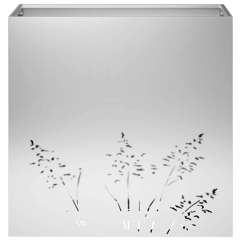 Vaso da giardino 2 pz Argento 50 x 30 x 49 cm Acciaio zincato 8005817