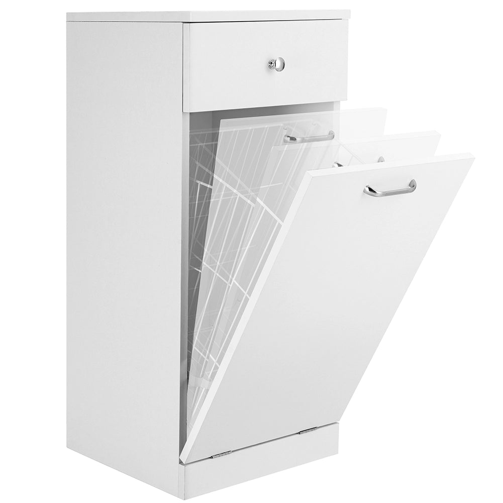 Mobile Portabiancheria da Bagno Porta Biancheria per Lavanderia Anta Ribaltabile