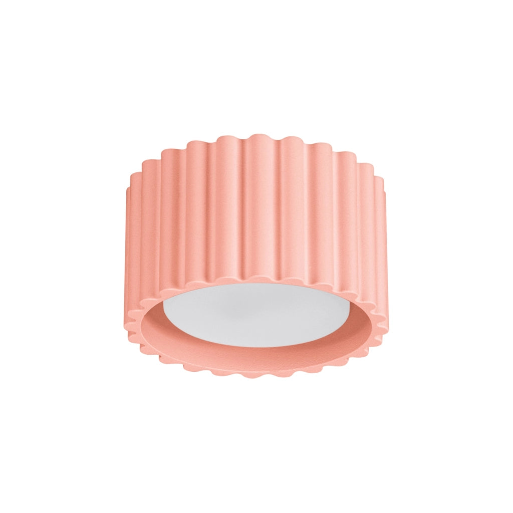 Faretto soffitto moderno rigato tondo pesca 6cm GX53 10W VISTAO