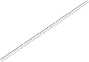Set di 2 stecchi bianchi in acrilico rotondi - 6 mm x 250 mm - materiale PMMA con linea bianca diretta - per progetti artigianali