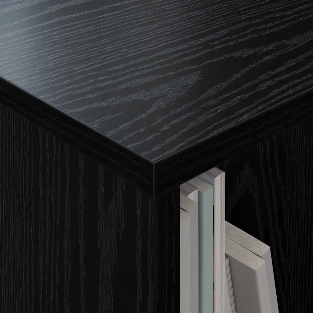 Scaffale per riviste Rovere Nero 102 x 30 x 45 cm CFW7813343