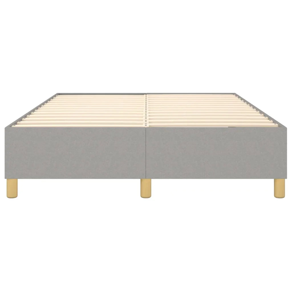 Struttura Letto a Rete a Molle-Giroletto Grigio Chiaro 140x190 cm Tessuto 604988