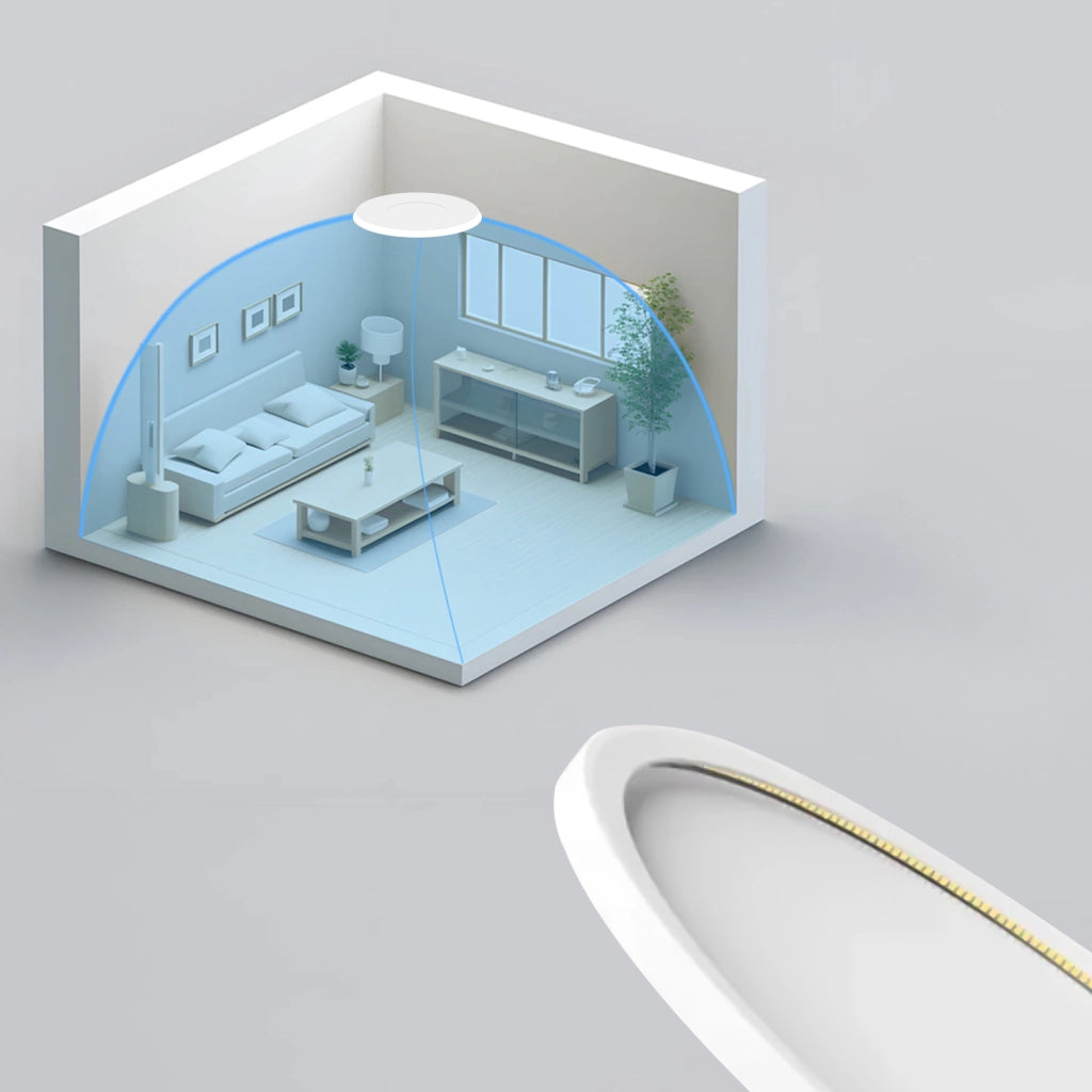 ZMH Lampada da soffitto plafoniera LED bianca minimalista 18cm 15W per camera letto cucina