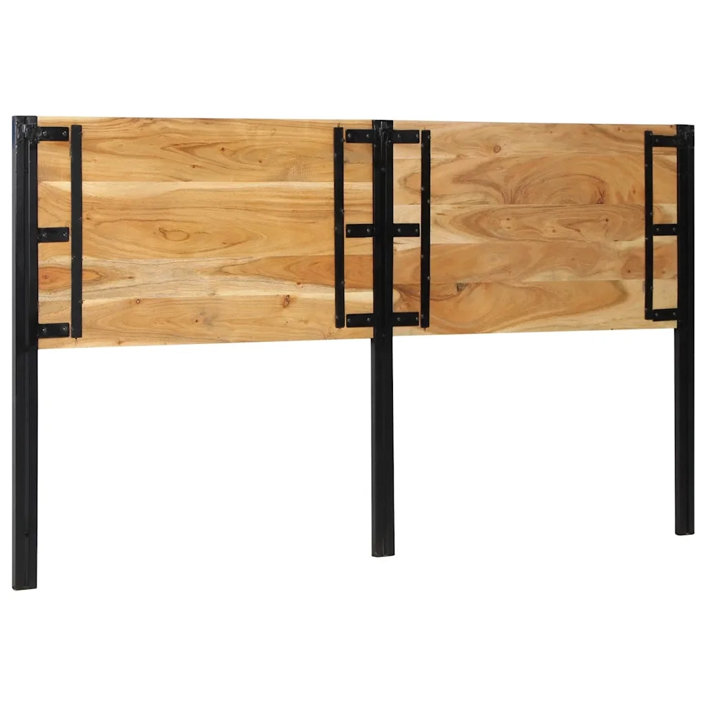 Testiera | Testata 180 cm in Legno Massello di Acacia e Ferro