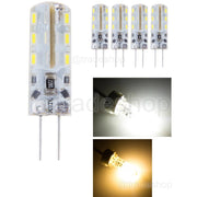 Trade Shop - 5pcs Pezzi Dc12v 3014 Smd G4 Lampadina A Led Luminosa 3w Bianco Caldo Freddo -
