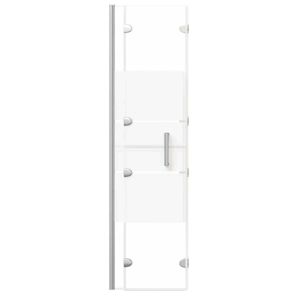 Pannello Doccia Pieghevole in ESG 100x140 cm Bianco cod mxl 48995