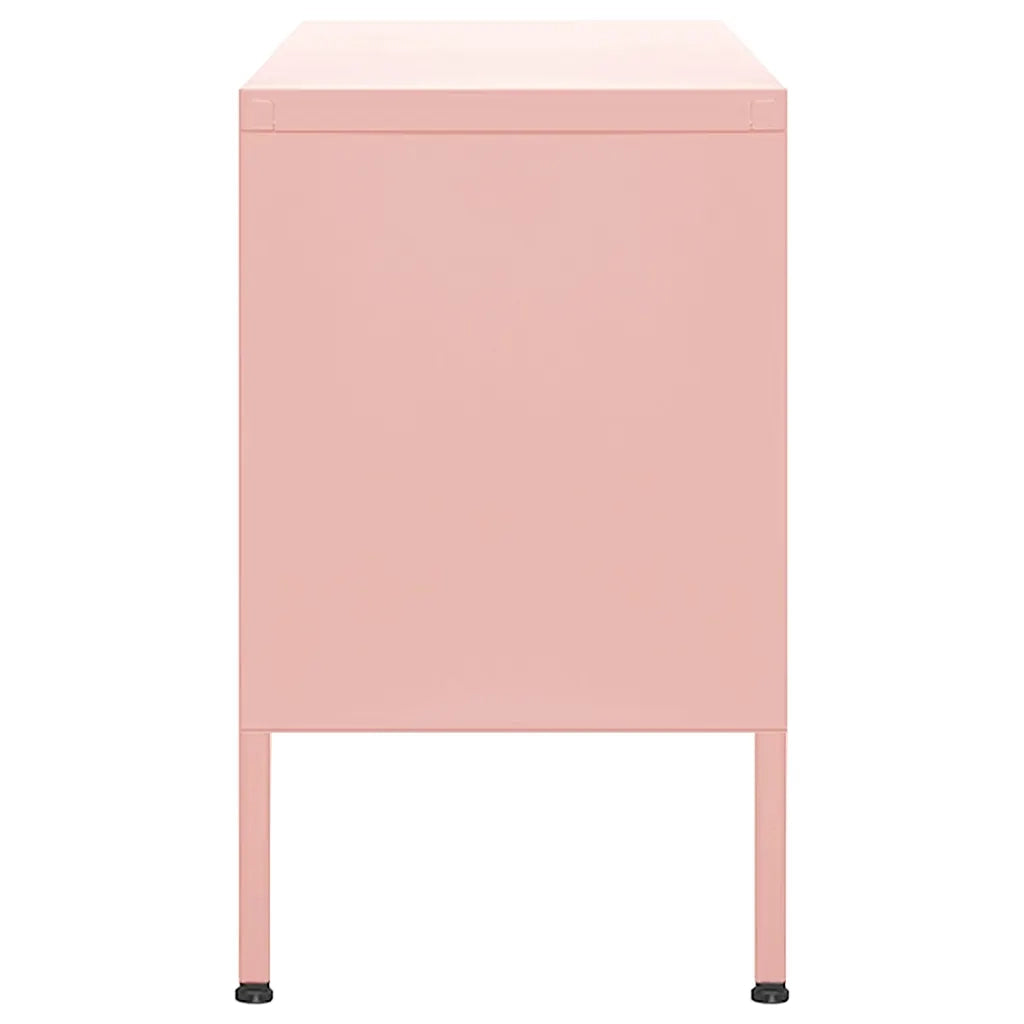 Mobile TV Rosa 105x35x50 cm in Acciaio