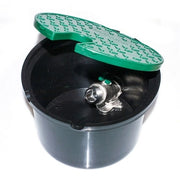 POZZETTO CON VALVOLA IN METALLO 2 INGRESSI- 3/4  - cm 20,5 x H. 13- IRRIT- pezzi 1