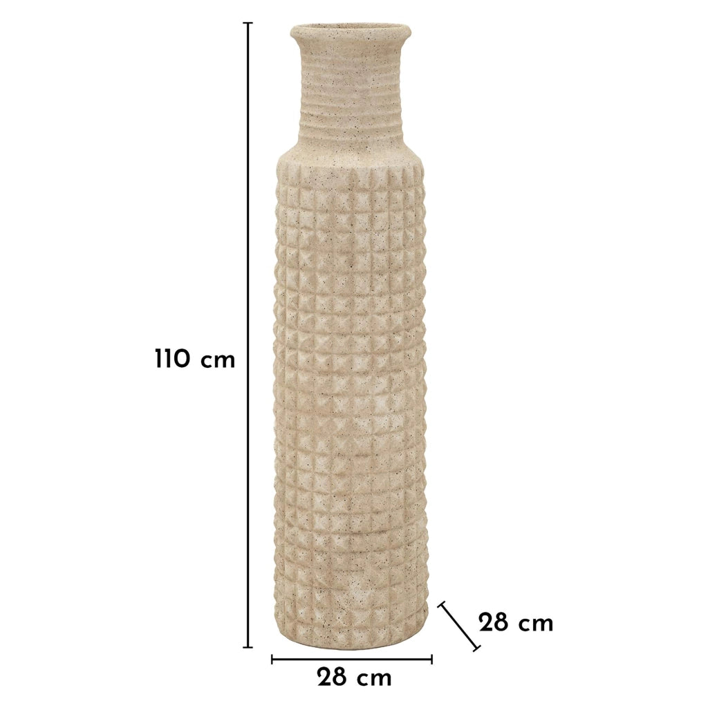 Fatenoti, Vaso Finitura Effetto Sabbia, Beige