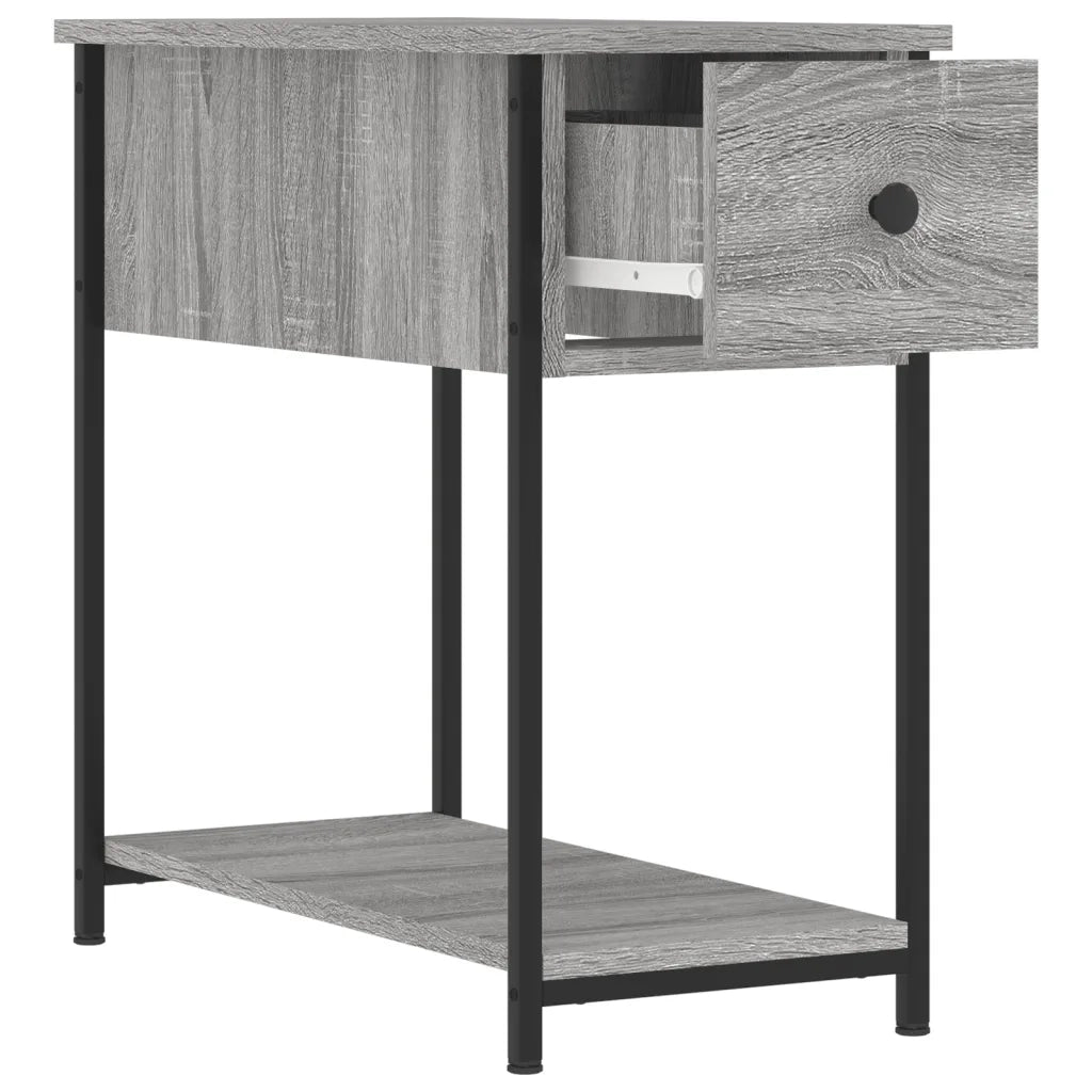 Comodini 2 pz-Set di 2 Tavolino da notte Grigio Sonoma 30x60x60 cm in Legno Multistrato 227833