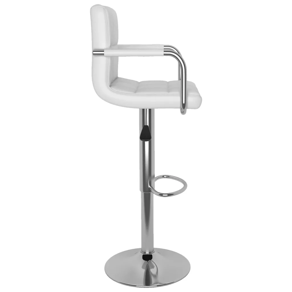 Sgabelli da Bar 2 pz Bianchi in Similpelle  cod mxl 58563
