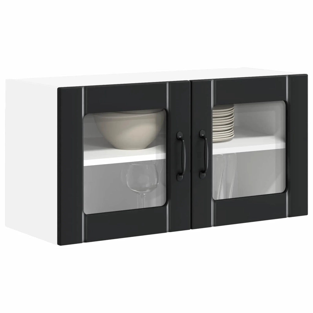Mobile da cucina-Armadio da cucina Nero 80 x 31 x 40 cm Legno multistrato 892623