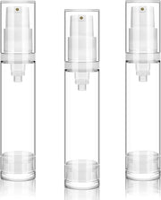 Contenitore Cosmetico Vacuo Portatile - 3 Pezzi - Dispensatore di Creme - Flessa di Viaggio - Design Portatile - Flessa di Viaggio con Sifone Riscaldabile