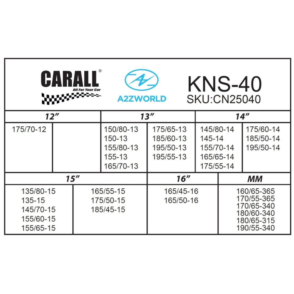 Catena Da Neve 9mm KNS40 Gruppo 40 Omologato ONORM V5117
