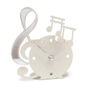 orologio musica decorato Avorio in Ferro 13,5x15,5cmh