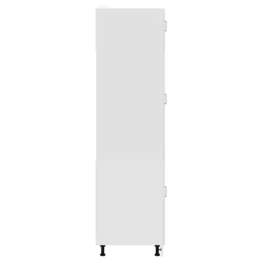 Armadio da Cucina Kalmar Bianco Lucido in Legno Multistrato 853629