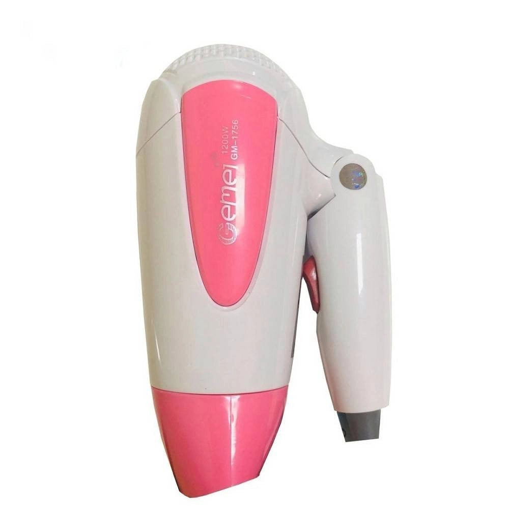 Trade Shop - Asciugacapelli 1200 Watt Manico Pieghevole Vento Freddo/caldo 2 Velocita' Gm1756 -