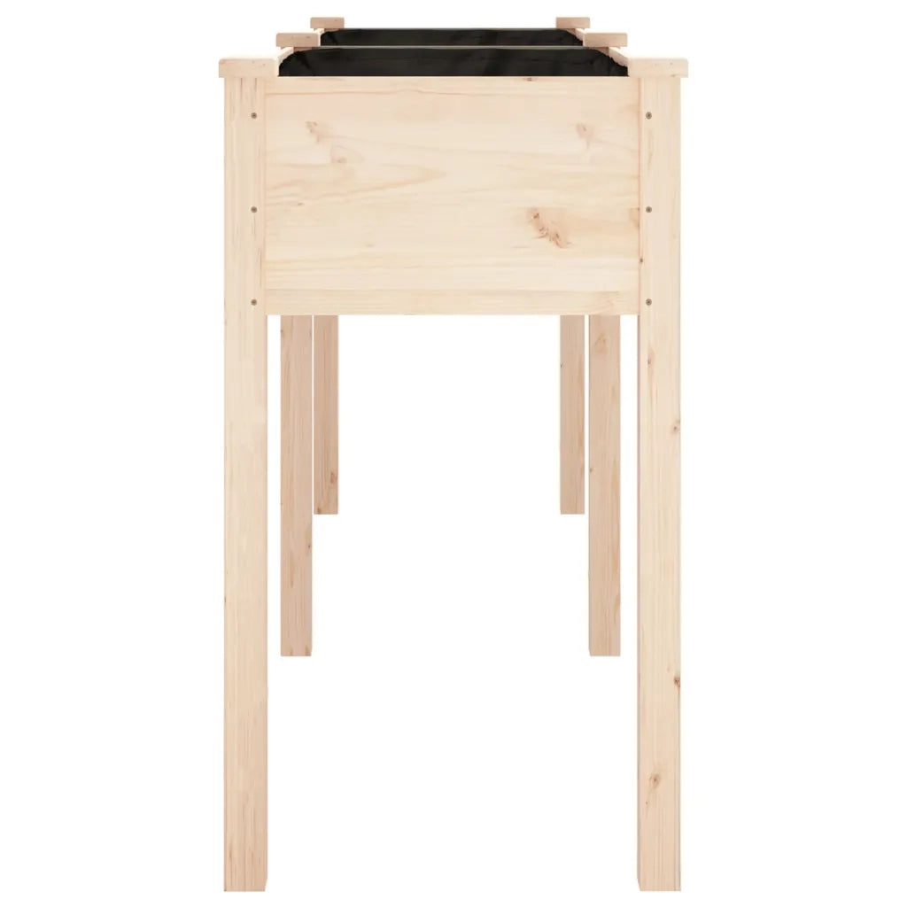 Fioriera | Cassetta per fiori | Vaso con Fodera 161x45x76 cm Legno Massello di Abete