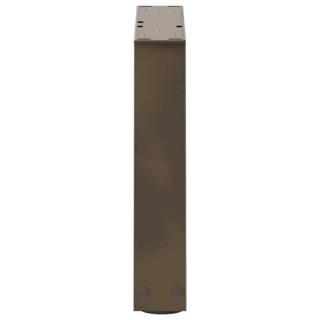 Gambe per Tavolino da CaffÃ¨ a Forma di V 2 pz Acciaio Naturale 30x(30-31,3) cm Acciaio