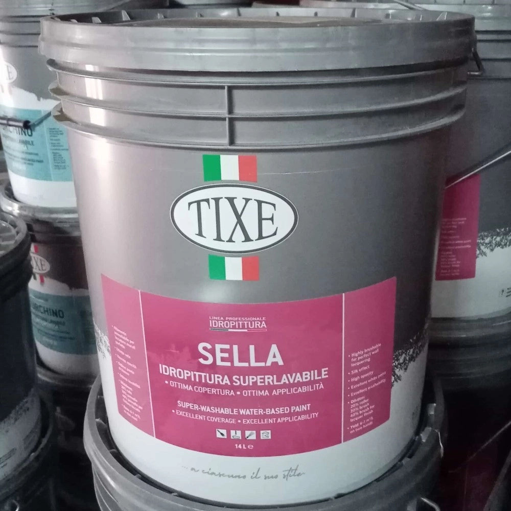 Tixe sella 14lt idro pittura bianca opaca super lavabile per interni