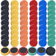 FPMYB 60 pezzi forti magneti, magneti per lavagne, frigoriferi, piccoli magneti colorati, magneti per lavagne per whiteboard, lavagne, aule, uffici, foto (6 colori)