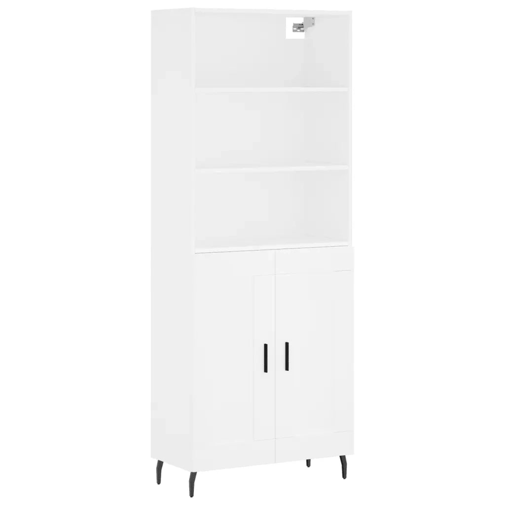 Credenza Bianca 69,5x34x180 cm in Legno Multistrato 3189973
