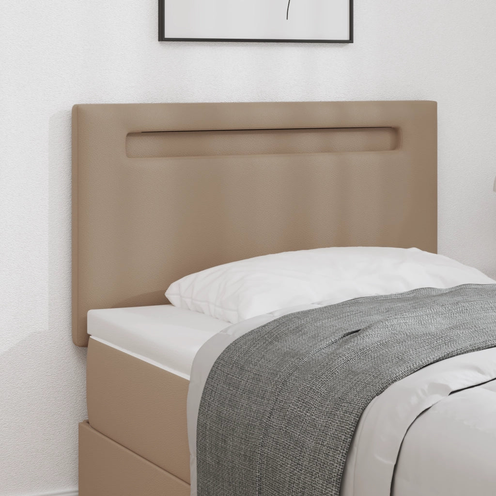 Testiera  Design Semplice Cappuccino 100 cm in Ecopelle
